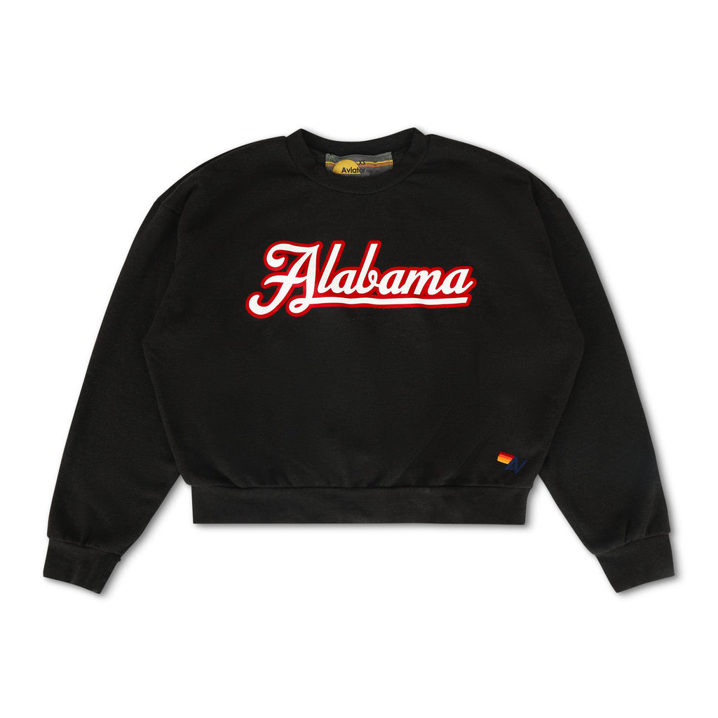 Classic UNIVERSITY OF ALABAMA RELAXED CREW SWEATSHIRT - BLACK