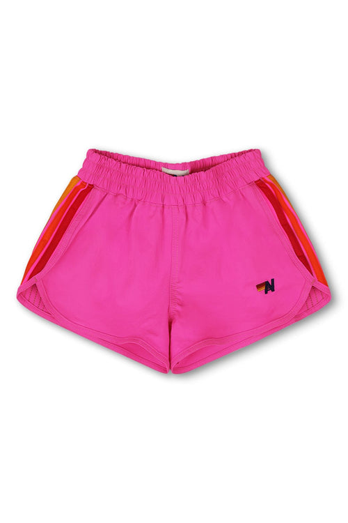Classic 5 STRIPE KIDS FLEX JOGGER SHORT - NEON PINK