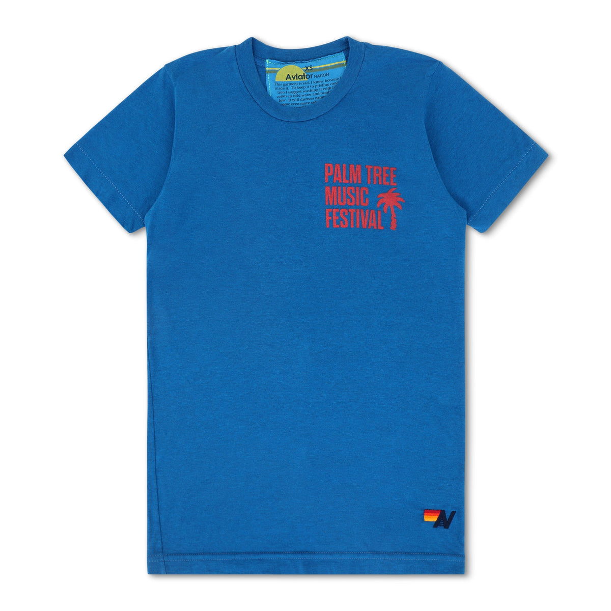Classic PALM TREE FEST NAPA 2025 CREW TEE SHIRT - ADVENTURE BLUE