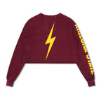 Classic ASU BOLT CROPPED CREW SWEATSHIRT - MAROON