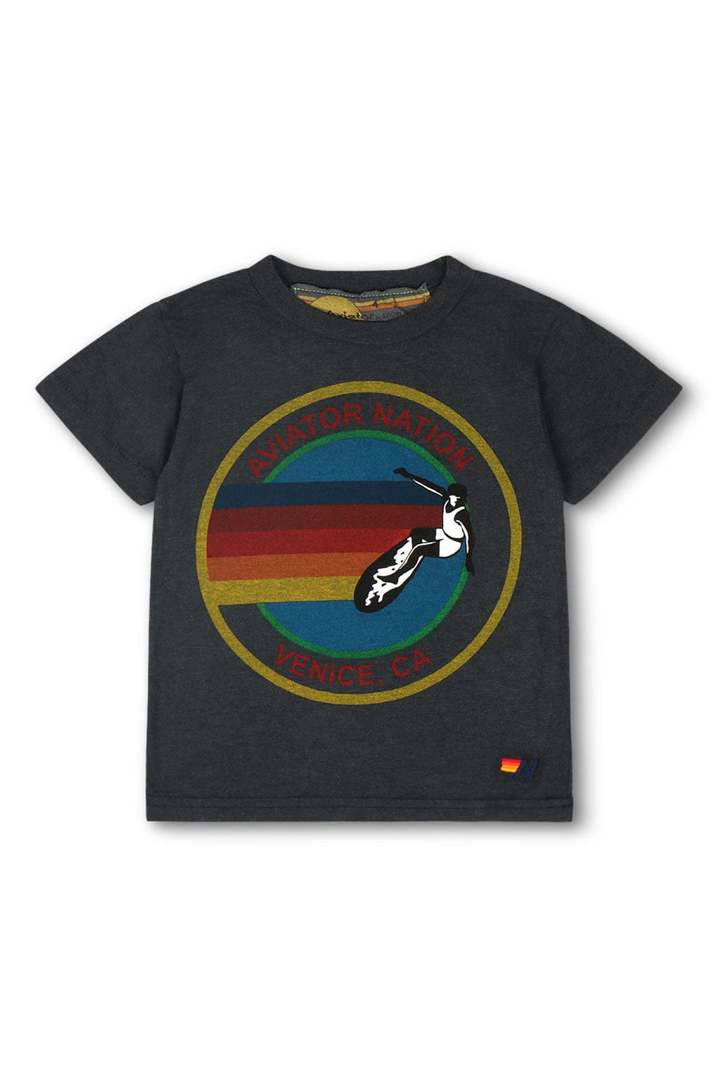 Classic KIDS AVIATOR NATION VENICE TEE - CHARCOAL