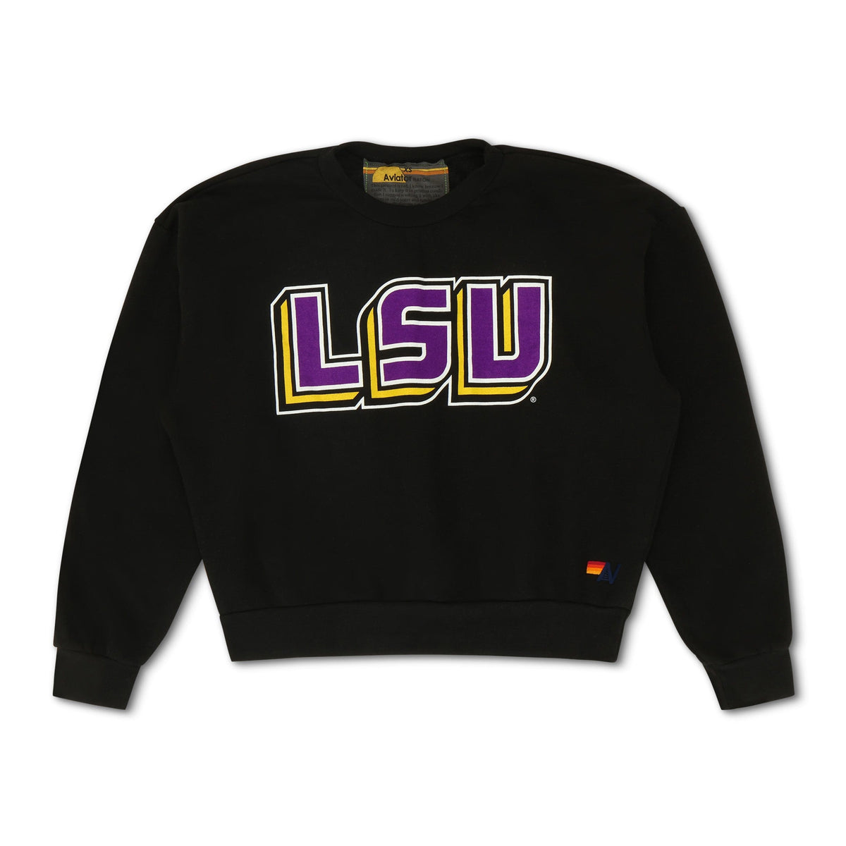Classic LSU RELAXED CREW SWEATSHIRT - BLACK