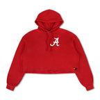 Classic UNIVERSITY OF ALABAMA CROPPED PULLOVER HOODIE - CRIMSON