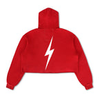 Classic UNIVERSITY OF ALABAMA CROPPED PULLOVER HOODIE - CRIMSON