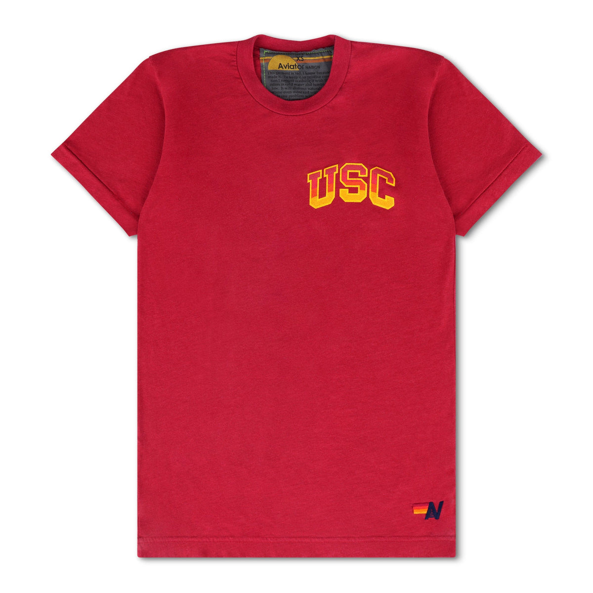 Classic UNIVERSITY OF SOUTHERN CALIFORNIA BOLT CREW TEE SHIRT - CARDINAL