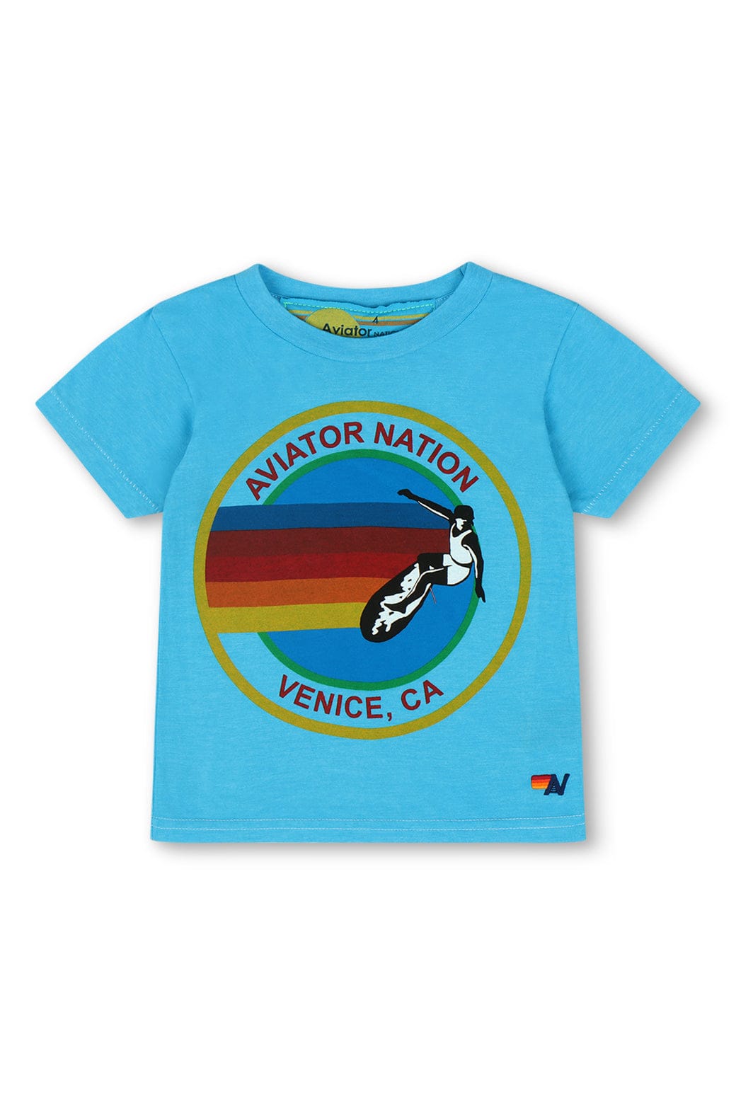 Classic KIDS AVIATOR NATION VENICE TEE - NEON BLUE