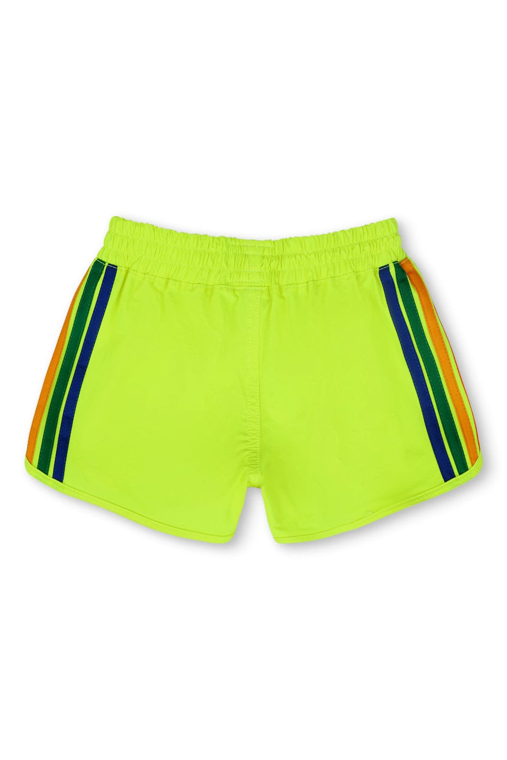 Classic KIDS 5 STRIPE FLEX JOGGER SHORT - NEON YELLOW