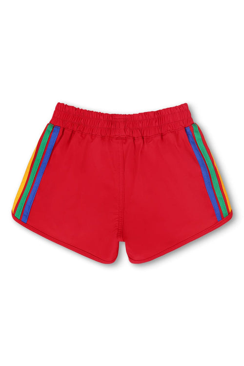 Classic 5 STRIPE KIDS FLEX JOGGER SHORT - RED