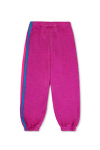 Classic KIDS 5 STRIPE SWEATPANTS - MAGENTA YELLOW BLUE