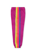 Classic KIDS 5 STRIPE SWEATPANTS - MAGENTA YELLOW BLUE