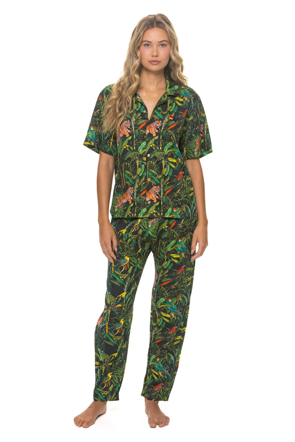 Classic UNISEX COTTON LUXE POPLIN RELAXED PANT - VINTAGE BLACK JUNGLE