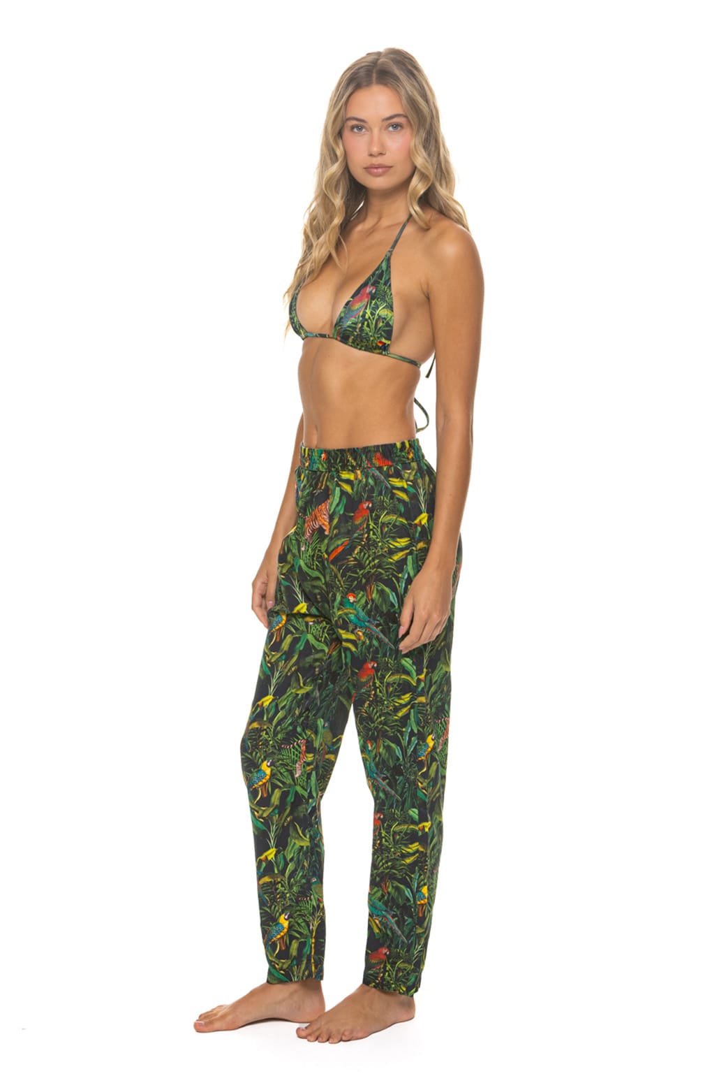 Classic UNISEX COTTON LUXE POPLIN RELAXED PANT - VINTAGE BLACK JUNGLE