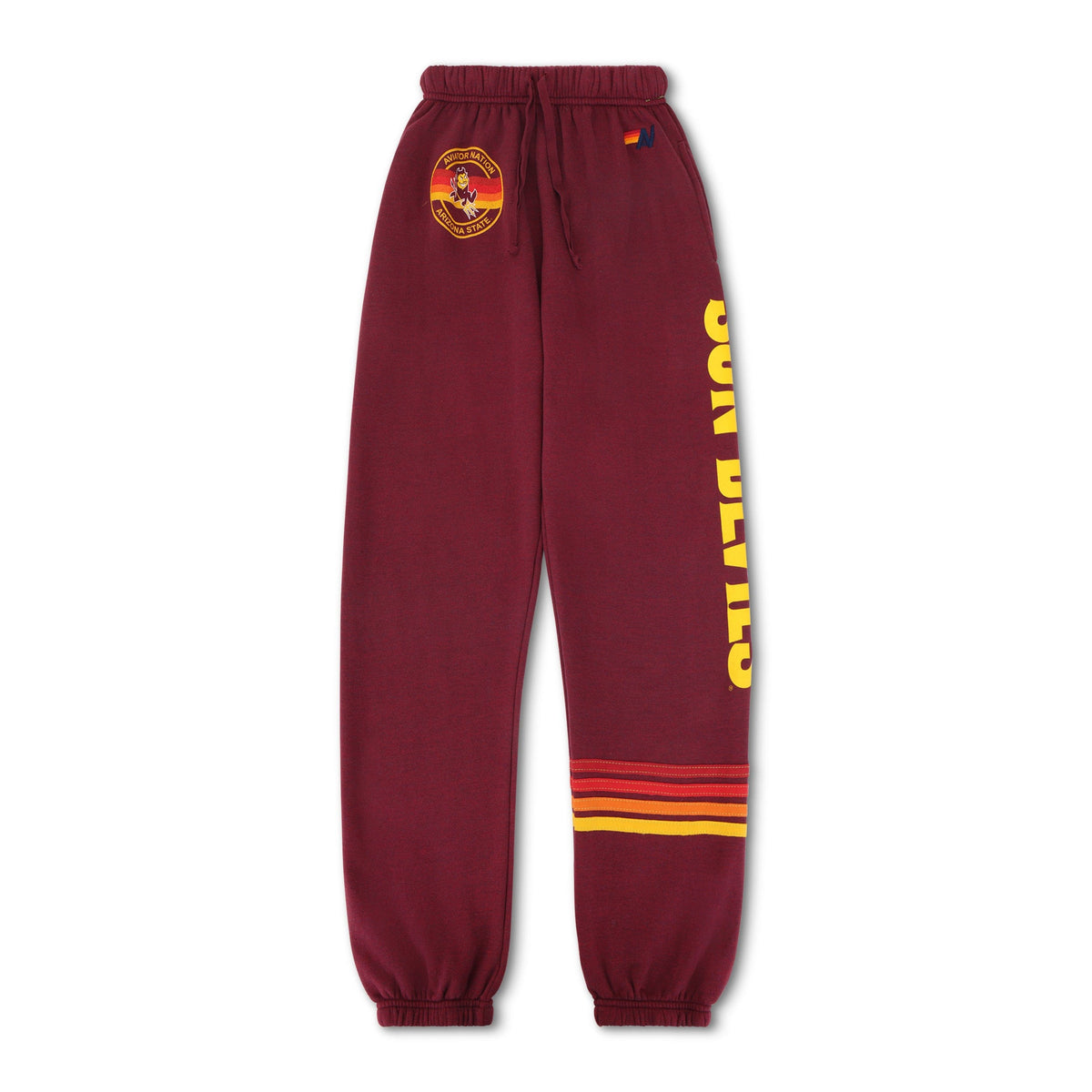 Classic ASU FORK UNISEX POCKET SWEATPANTS - MAROON