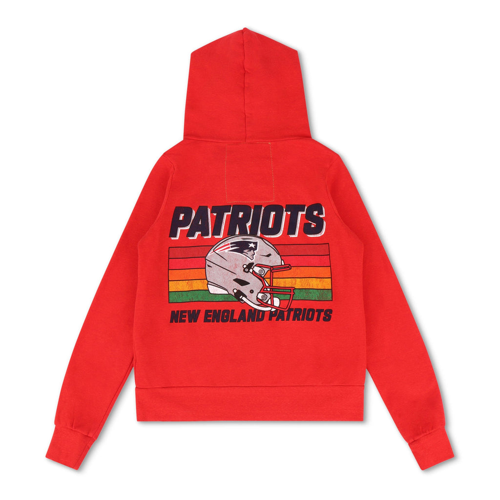 Classic NEW ENGLAND PATRIOTS HELMET ZIP HOODIE - FLASH RED