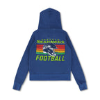Classic SEATTLE SEAHAWKS HELMET ZIP HOODIE - ROYAL