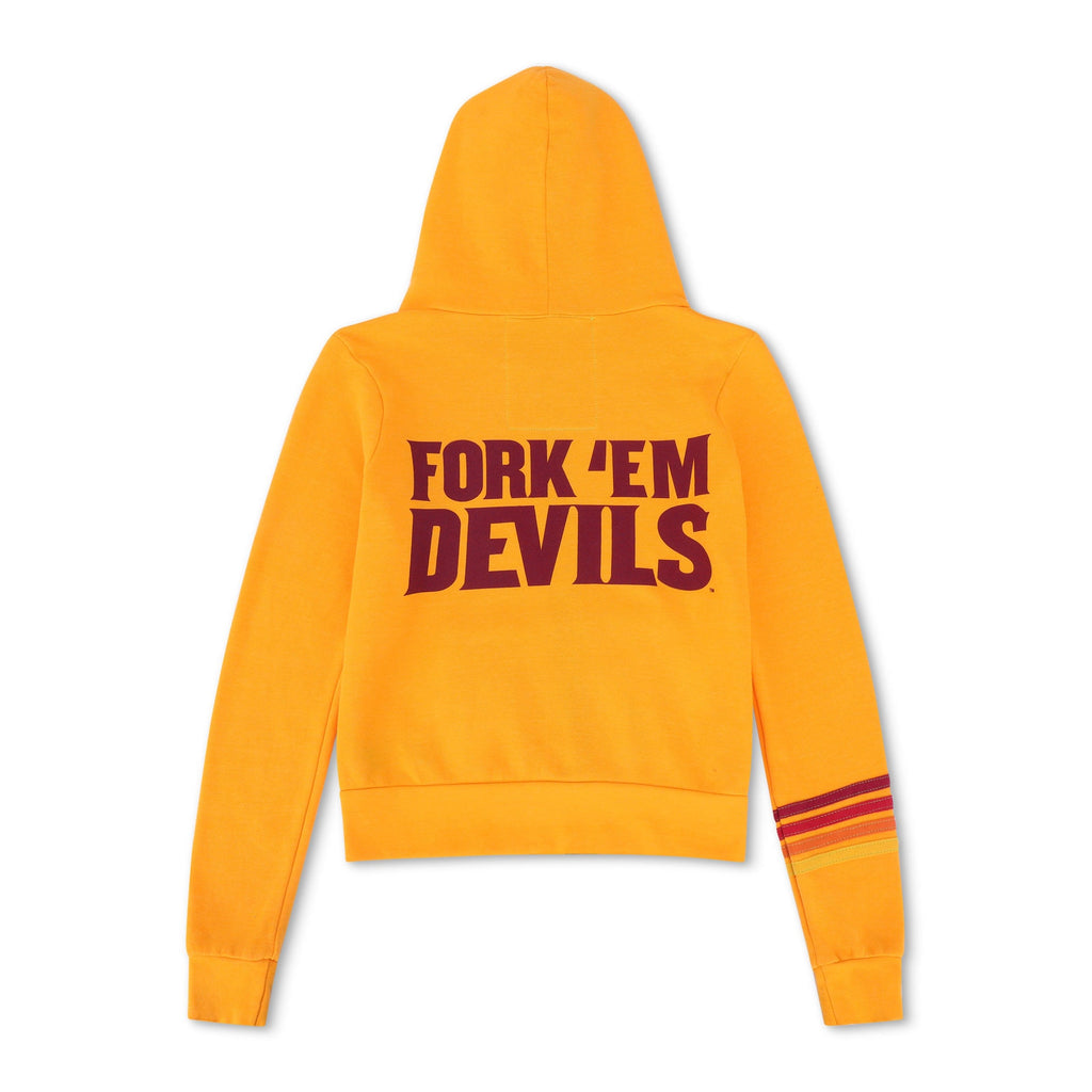Classic ASU FORK EM DEVILS ZIP HOODIE - GOLD