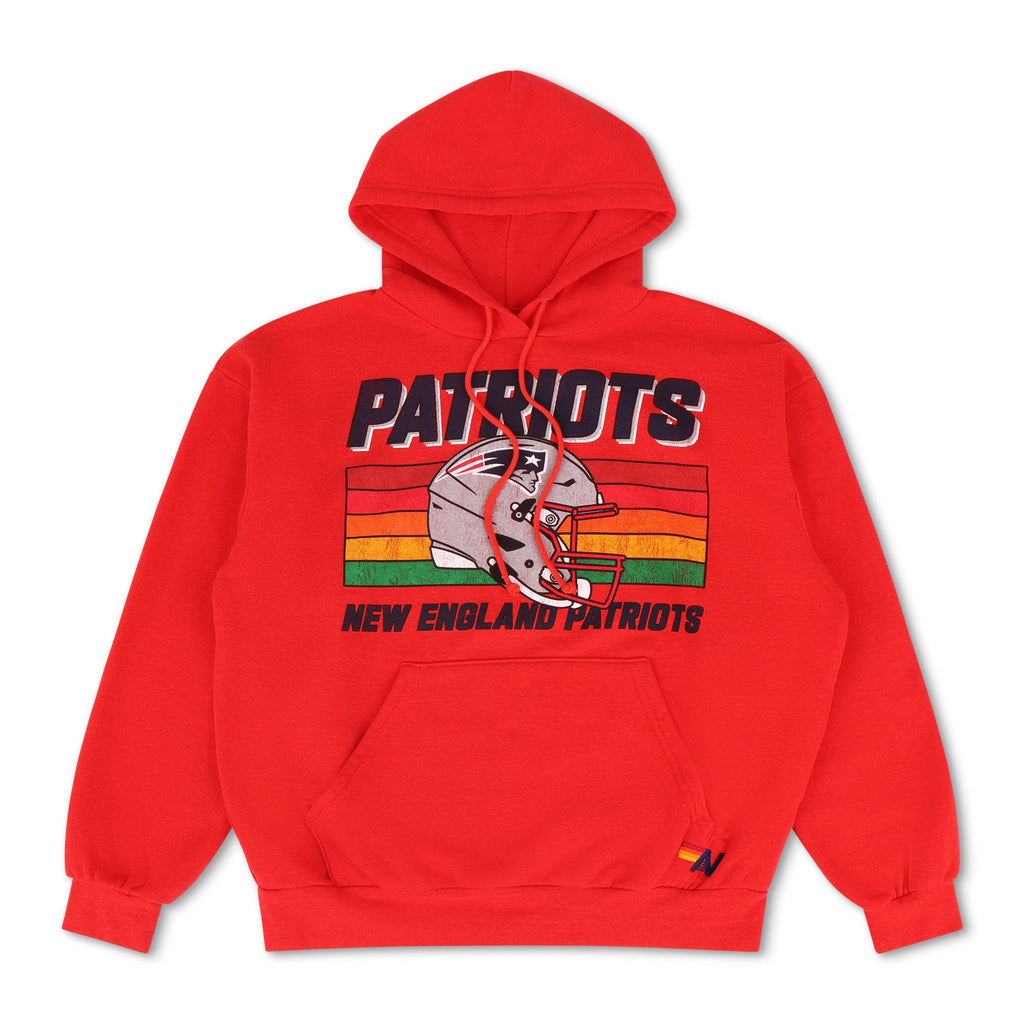 Classic NEW ENGLAND PATRIOTS HELMET RELAXED PULLOVER HOODIE - FLASH RED