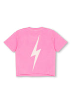 Classic UNIVERSITY OF TEXAS BOLT HOOKEM BOYFRIEND TEE - NEON PINK