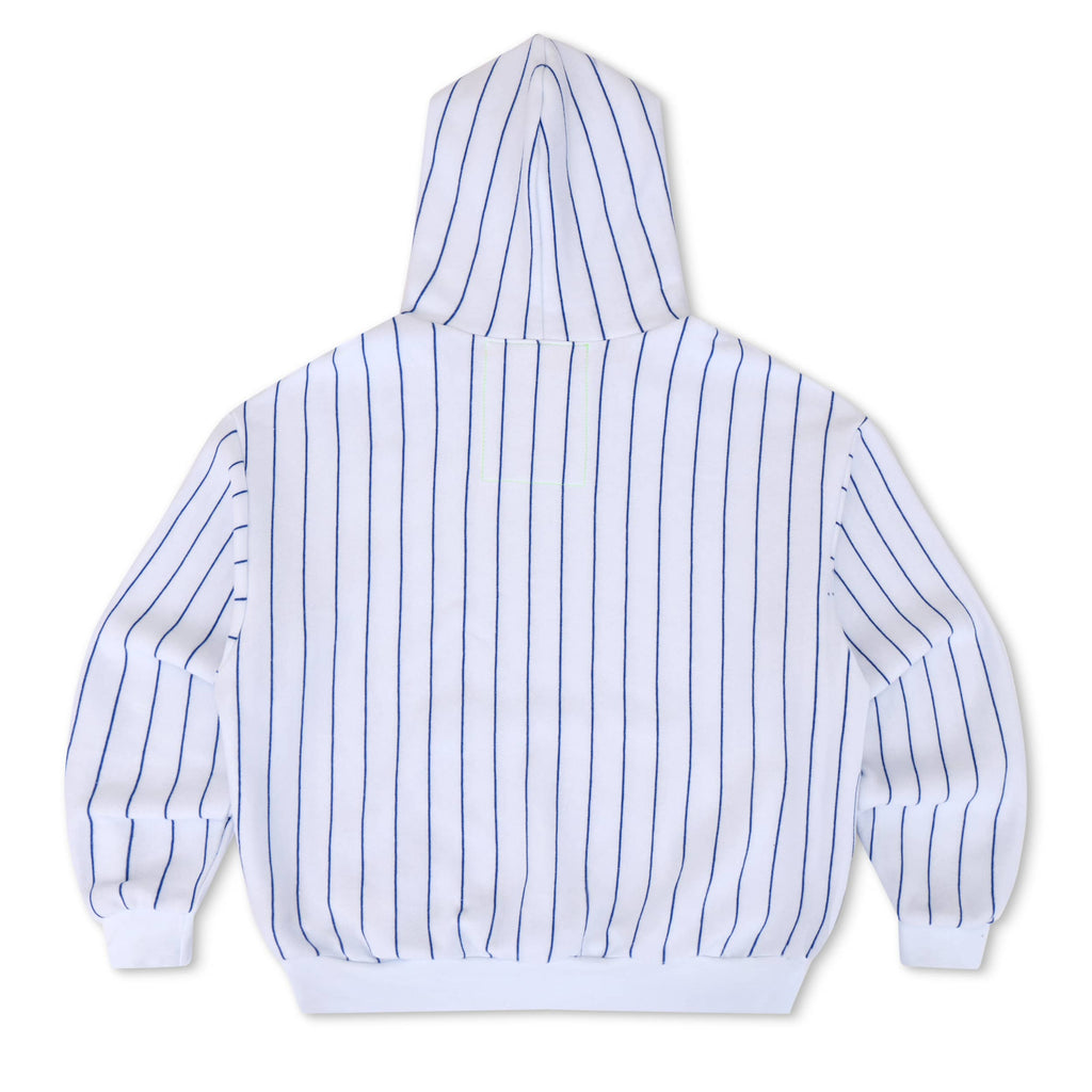 Classic LOS ANGELES DODGERS PINSTRIPE 2026 RELAXED PULLOVER HOODIE - WHITE BLUE