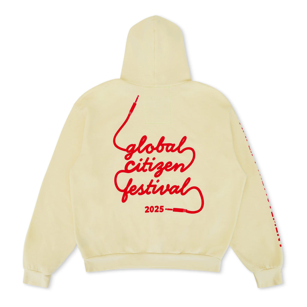 Classic GLOBAL CITIZEN 2025 RELAXED PULLOVER HOODIE - VINTAGE WHITE