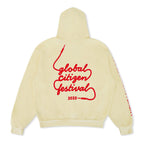 Classic GLOBAL CITIZEN 2025 RELAXED PULLOVER HOODIE - VINTAGE WHITE