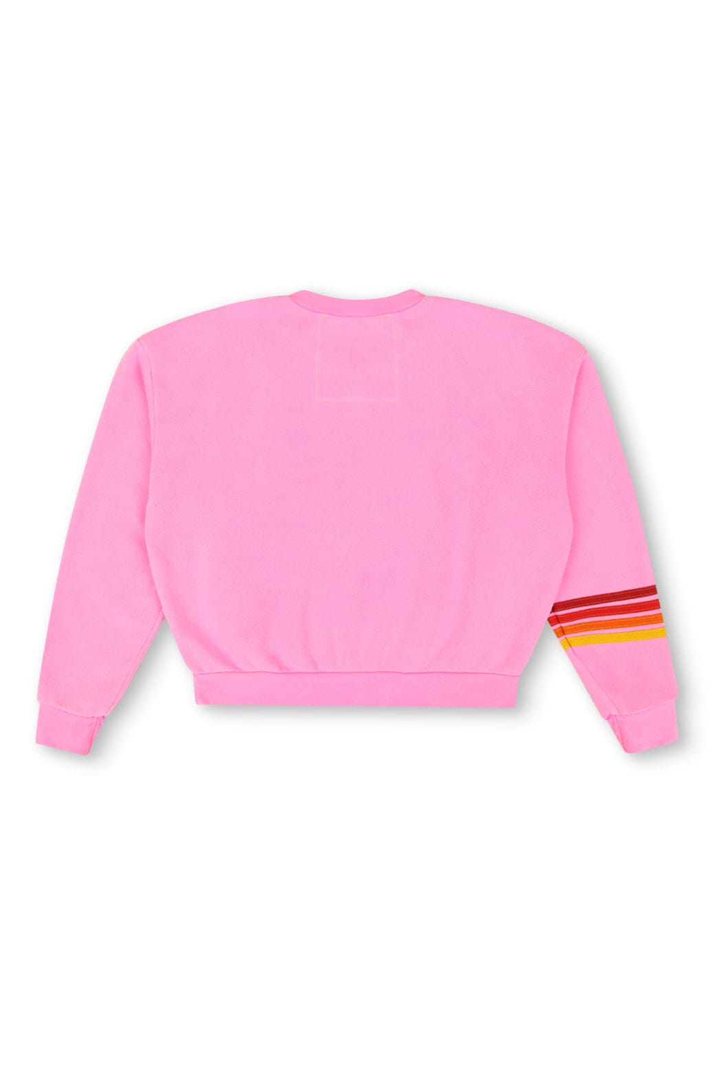 Classic UNIVERSITY OF TEXAS RUGBY STITCH CREW SWEATSHIRT RELAXED - NEON PINK