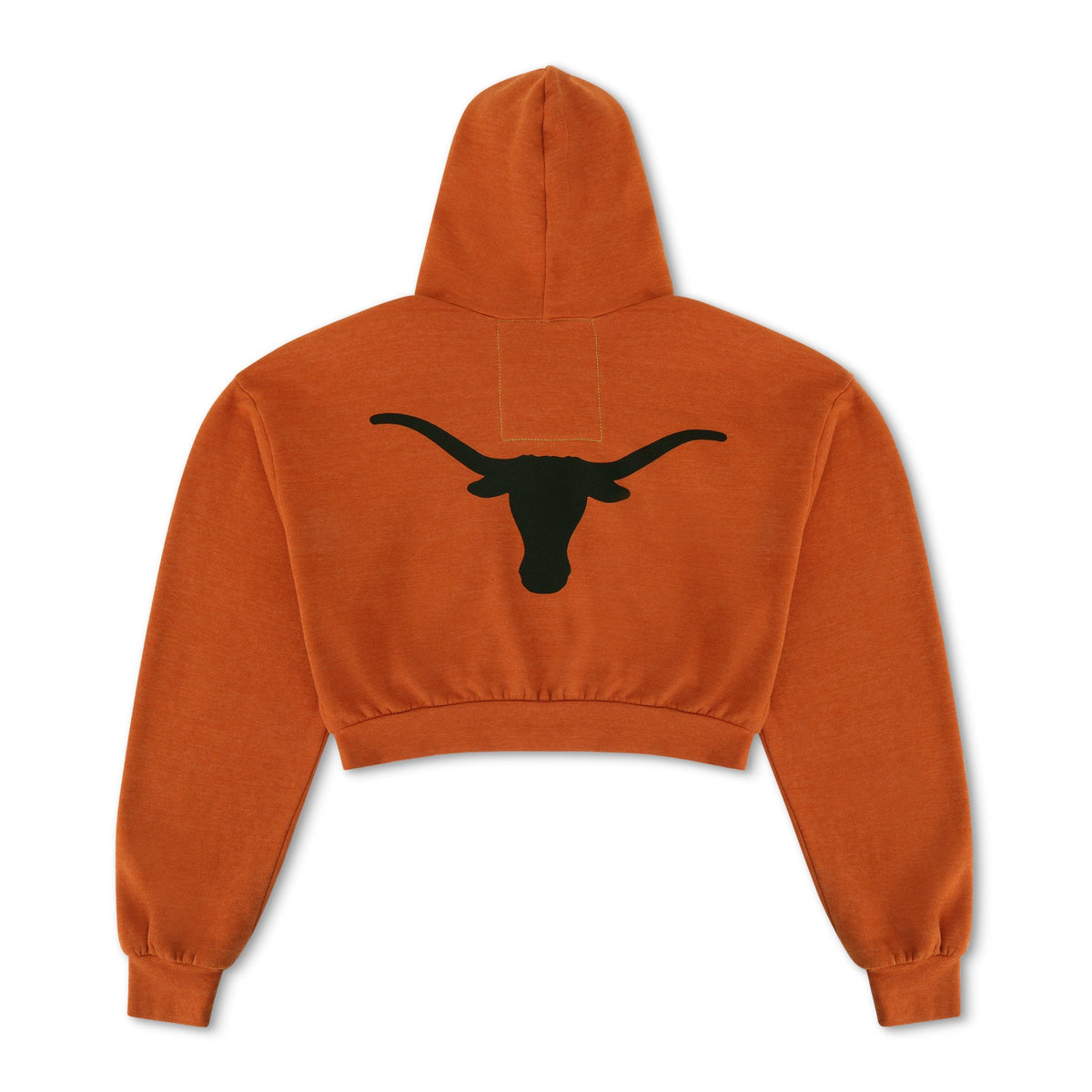 Classic UNIVERSITY OF TEXAS LONGHORNS RELAXED CIRCLE CROPPED HOODIE - BURNT ORANGE