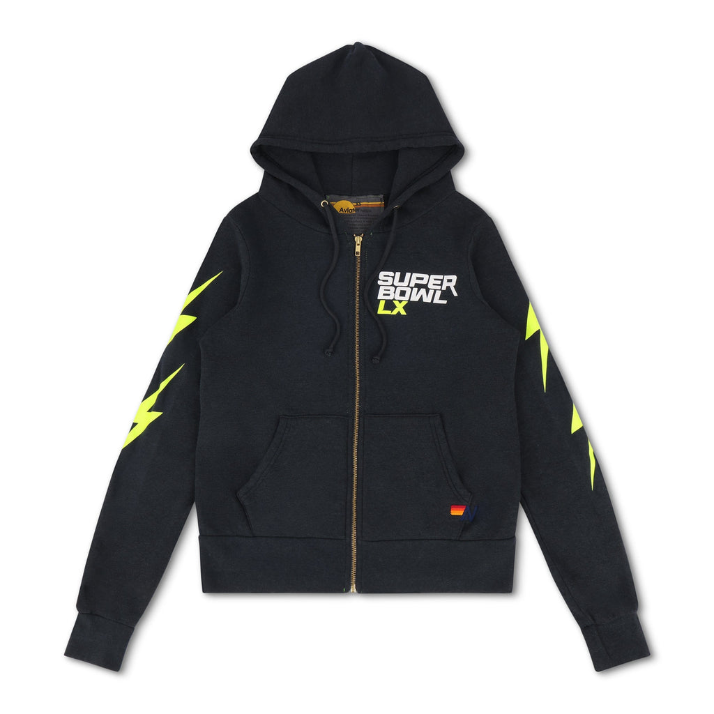 Classic SUPER BOWL 2026 BOLT ZIP HOODIE - CHARCOAL