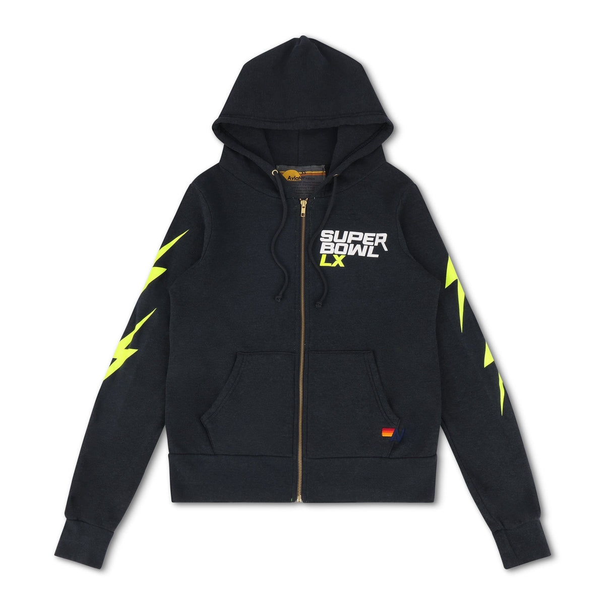 Classic SUPER BOWL 2026 BOLT ZIP HOODIE - CHARCOAL