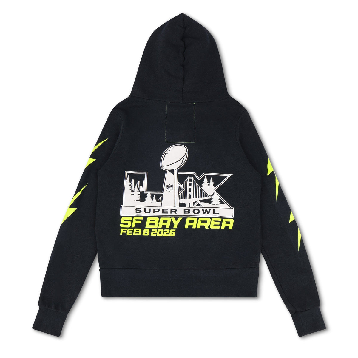 Classic SUPER BOWL 2026 BOLT ZIP HOODIE - CHARCOAL