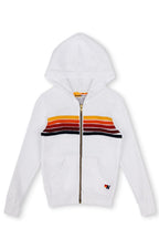 Classic KIDS 5 STRIPE HOODIE - WHITE