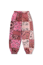 Classic KIDS BANDANA QUILTED SWEATPANTS - PINK