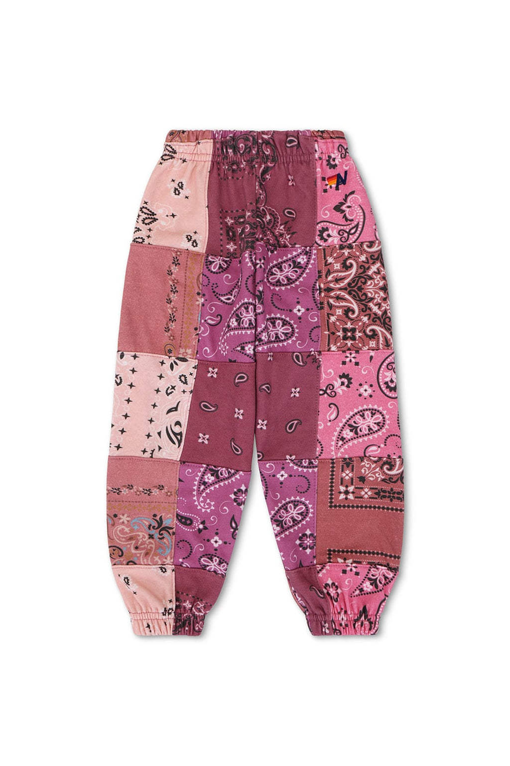 Classic KIDS BANDANA QUILTED SWEATPANTS - PINK