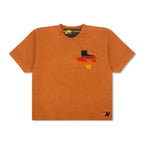 Classic UNIVERSITY OF TEXAS STATE LOGO BOYFRIEND TEE - BURNT ORANGE