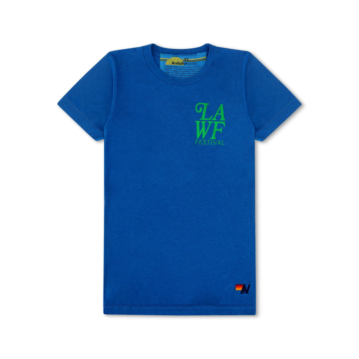 Classic LOS ANGELES WINE & FOOD 2025 CREW TEE SHIRT - ADVENTURE BLUE
