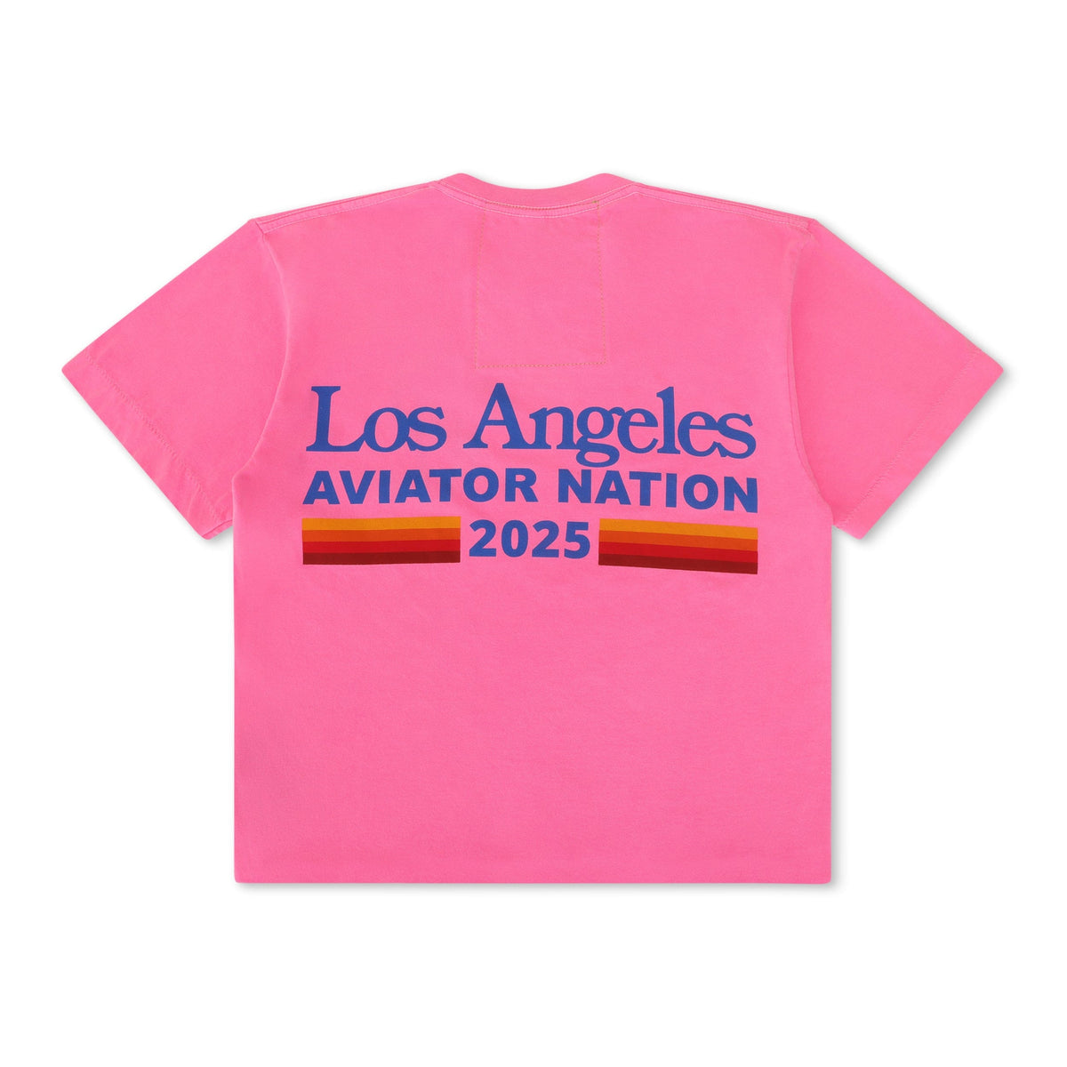 Classic LOS ANGELES WINE & FOOD 2025 BOYFRIEND TEE - NEON PINK
