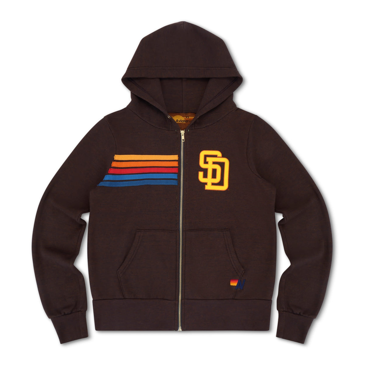 Classic SAN DIEGO PADRES 2026 ZIP HOODIE - BROWN
