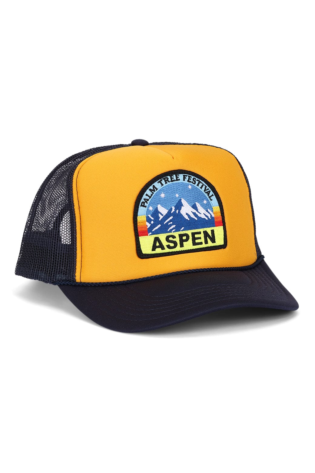 Classic PALM TREE FESTIVAL ASPEN 2026 VINTAGE LOW RISE TRUCKER - NAVY GOLD