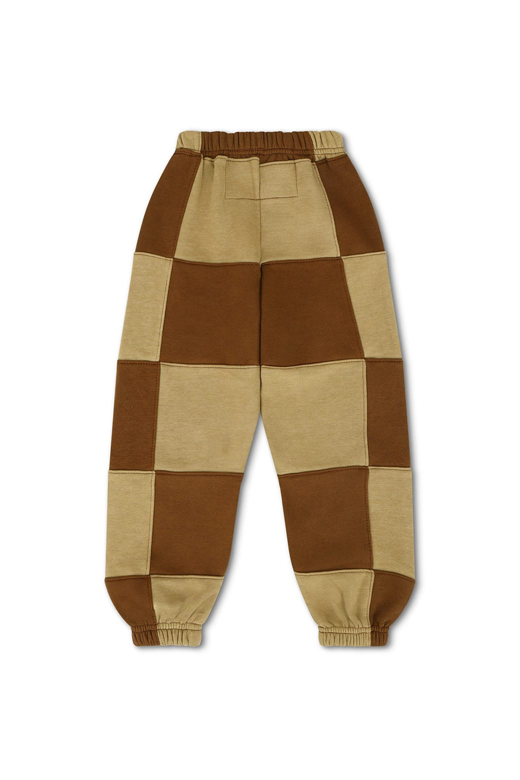 Classic KIDS CHECK QUILTED SWEATPANTS - TAN CINNAMON