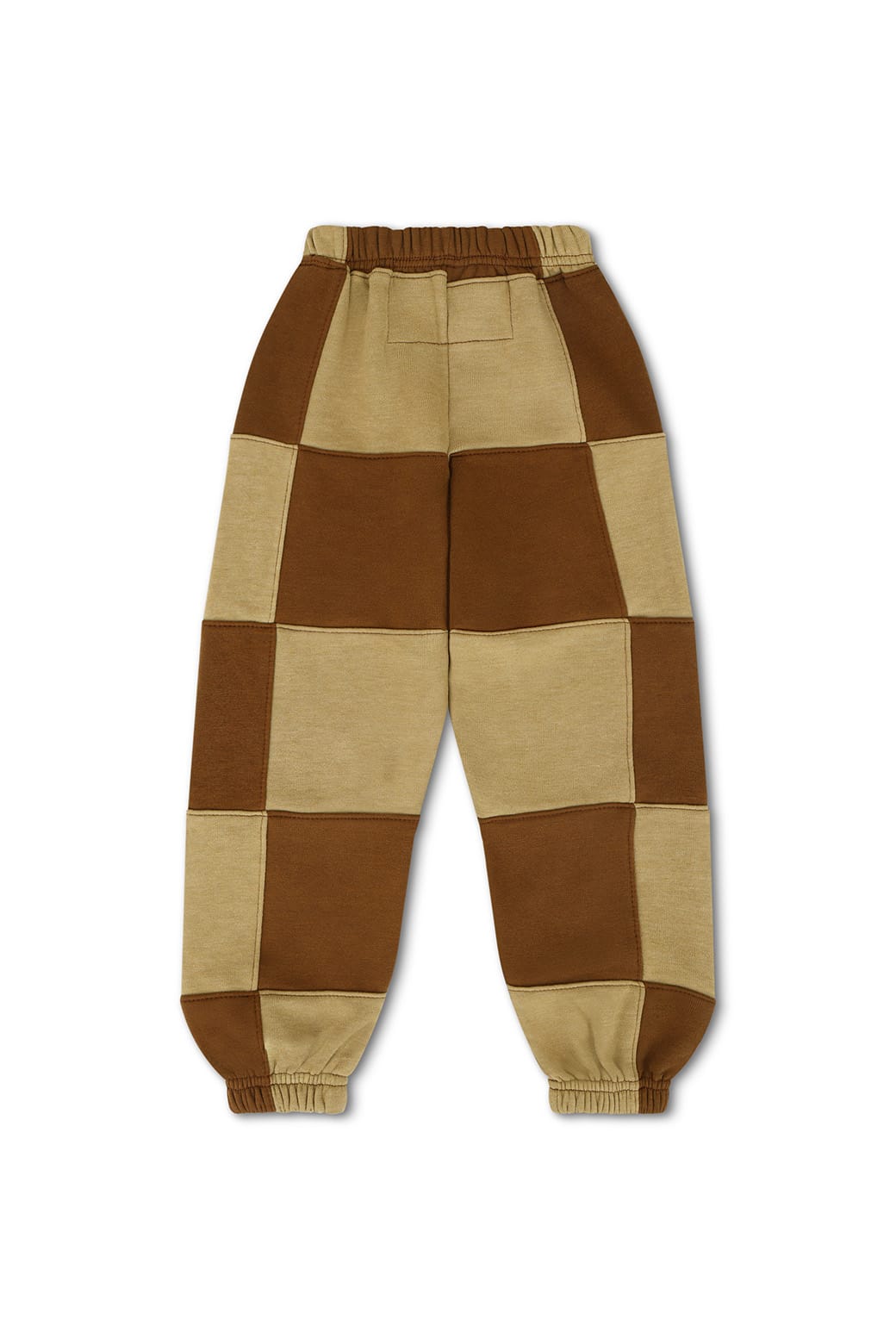 Classic KIDS CHECK QUILTED SWEATPANTS - TAN CINNAMON