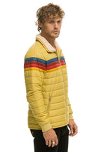 Classic 4 STRIPE RAINBOW SLEEVE JACKET - KHAKI