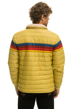 Classic 4 STRIPE RAINBOW SLEEVE JACKET - KHAKI