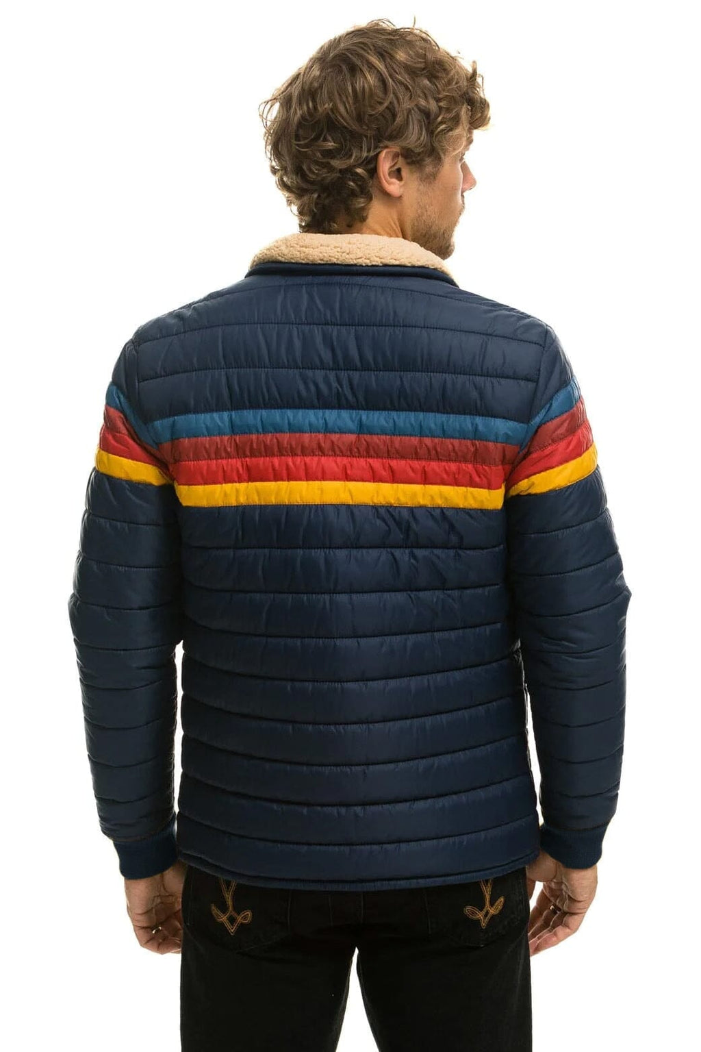 Classic 4 STRIPE JACKET - NAVY