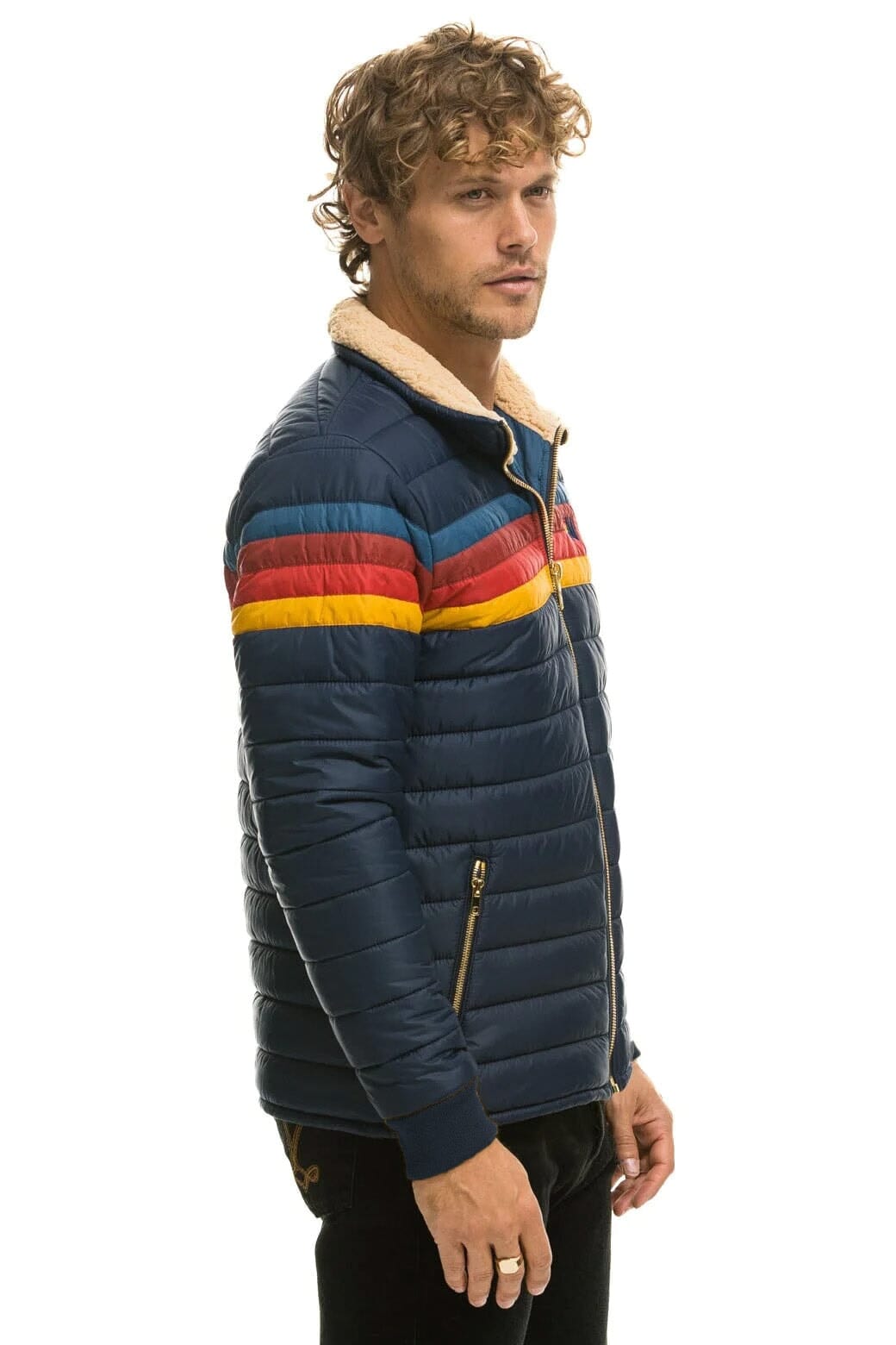 Classic 4 STRIPE JACKET - NAVY