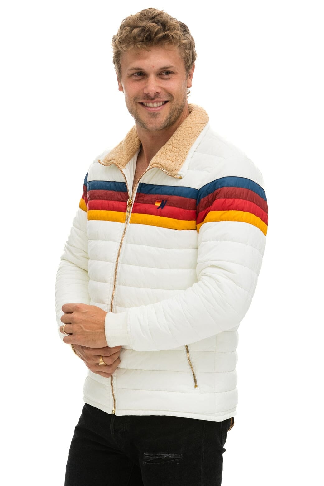 Classic 4 STRIPE JACKET - WHITE
