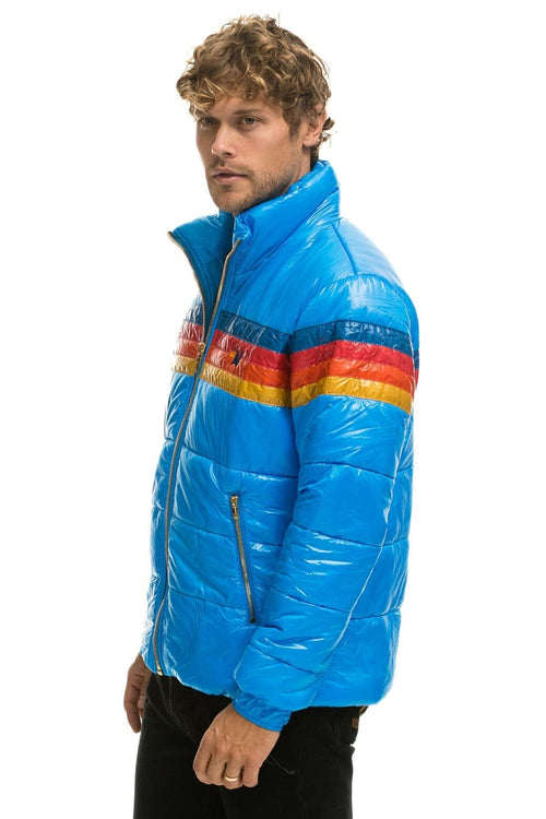 Classic 4 STRIPE LUXE TRAVELER JACKET - GLOSSY BLUE