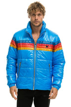 Classic 4 STRIPE LUXE TRAVELER JACKET - GLOSSY BLUE
