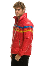 Classic 4 STRIPE LUXE TRAVELER JACKET - GLOSSY CHERRY