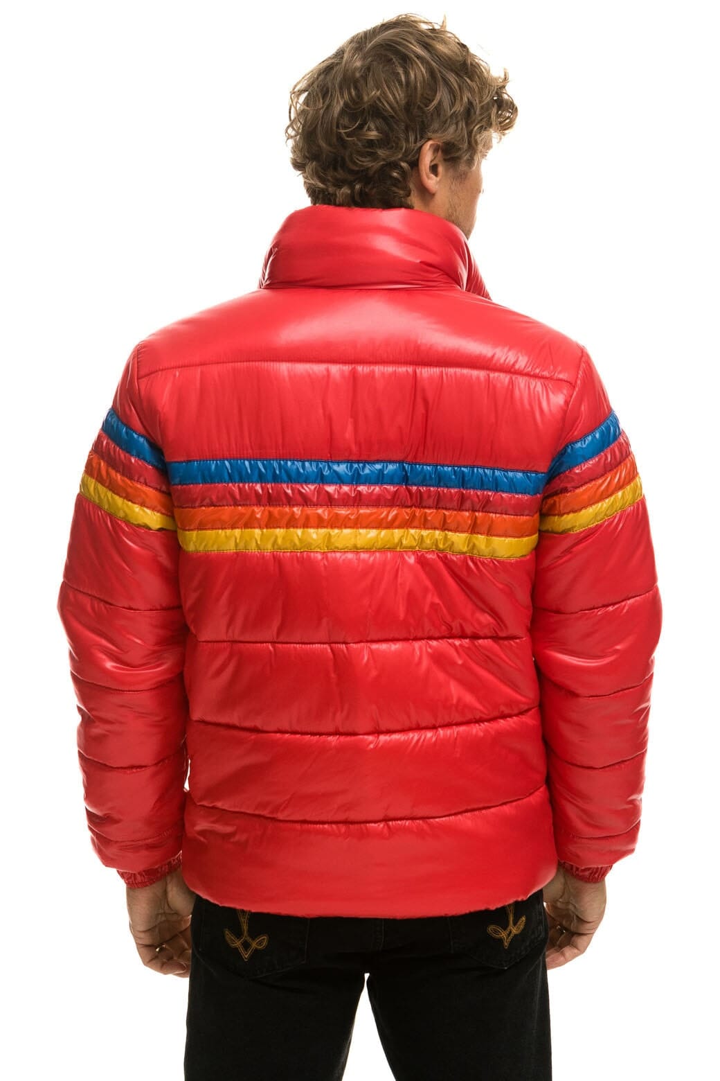 Classic 4 STRIPE LUXE TRAVELER JACKET - GLOSSY CHERRY