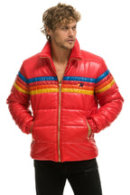 Classic 4 STRIPE LUXE TRAVELER JACKET - GLOSSY CHERRY